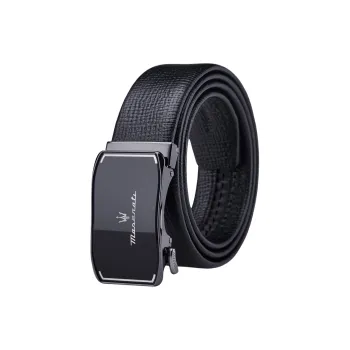 Maserati Top Grain Cow Leather Belts Men's 3.5cm