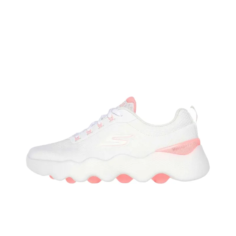 Skechers Go Walk Massage Fit Low Top Training Shoes Women's Ecru-0