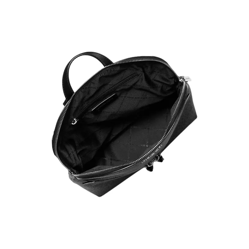 MICHAEL KORS Canvas Backpack Medium Size Unisex Black-1