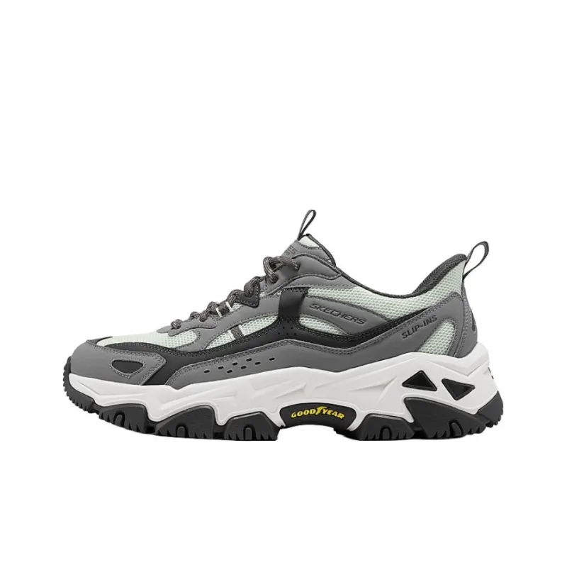Skechers OUTDOOR MENS Abrasion Resistant Low Top Chunky Sneakers Men's Gray-0
