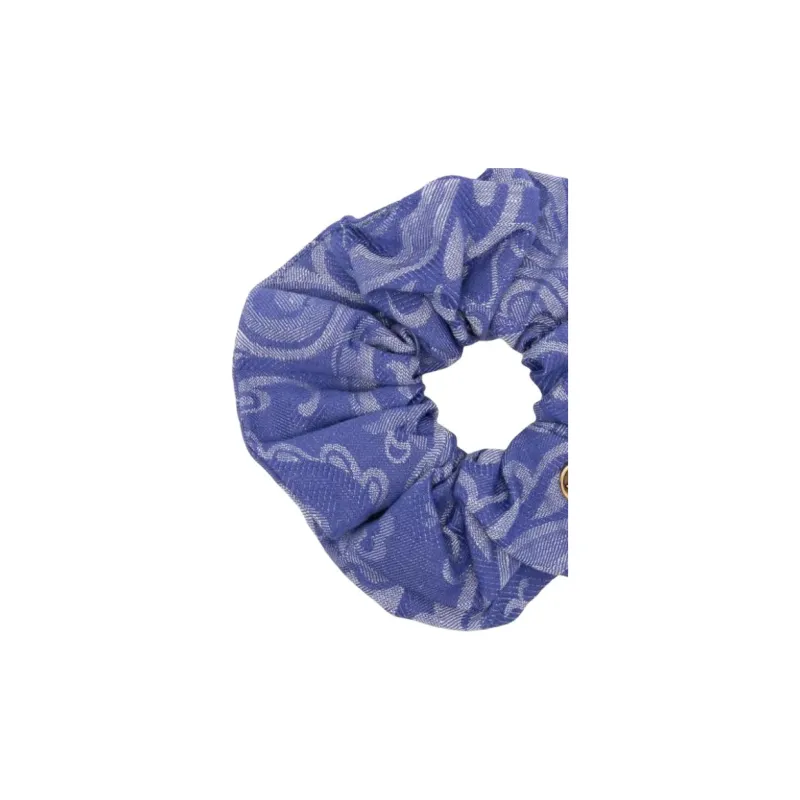 ETRO Zinc Alloy, Cotton, Linen, Denim Hair Tie Women's Blue-2
