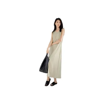 IHIMI Sleeveless Dresses Women's Warm Sand