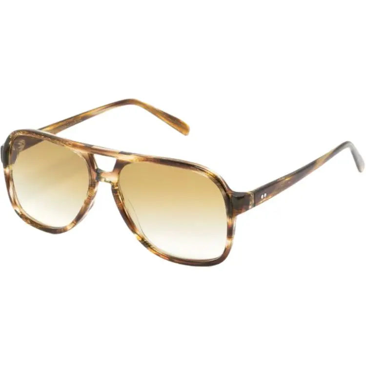 MOSCOT Acetate Aviator Sunglasses Unisex Brown-0