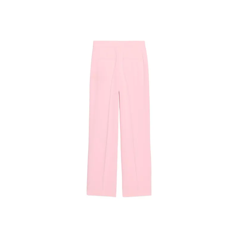 ZARA Suit Trousers Women's Light Pink Red-1