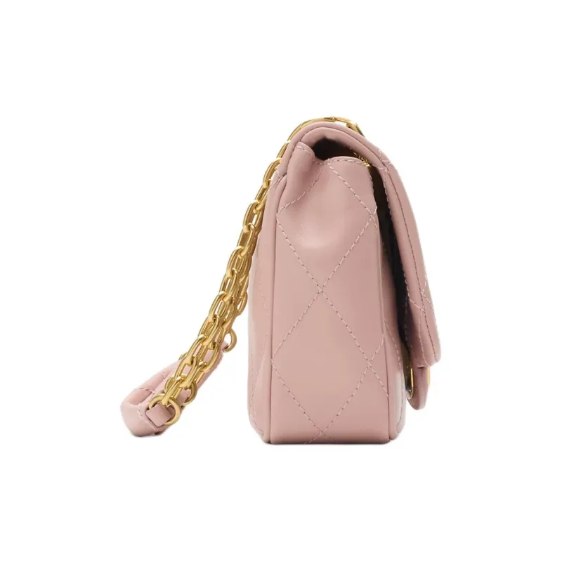 Burberry Calfskin Crossbody Bag, Shoulder Bag Trumpets Women's Rose Pink-1