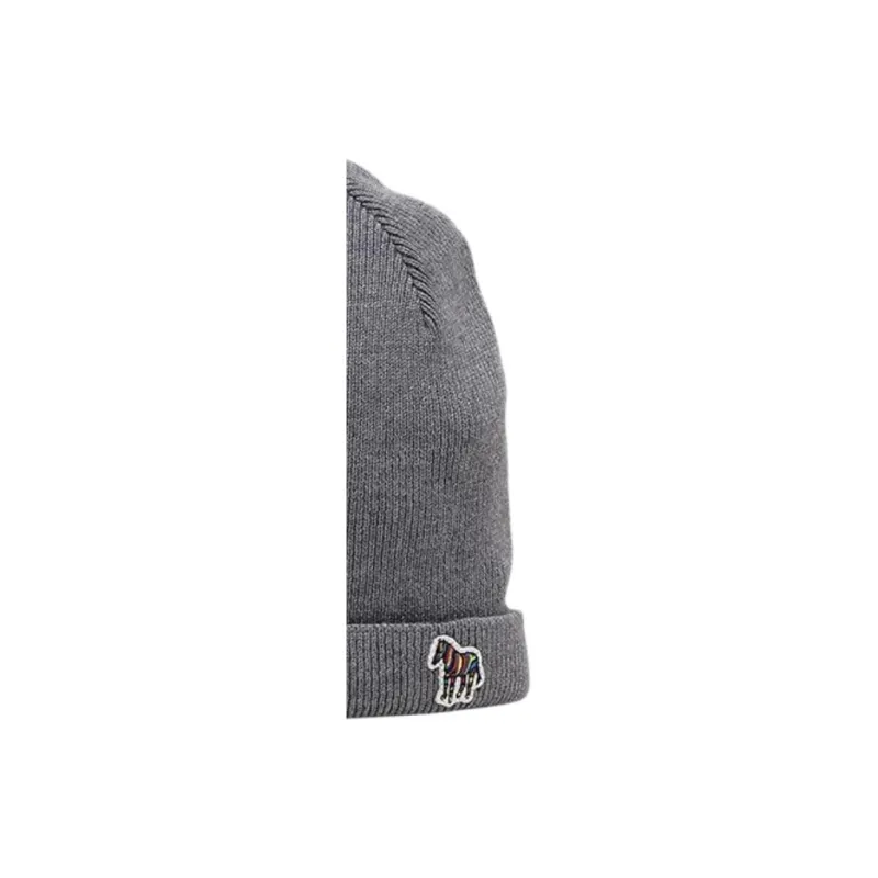 Paul Smith Knitted Fabric Beanies Unisex Gray-1