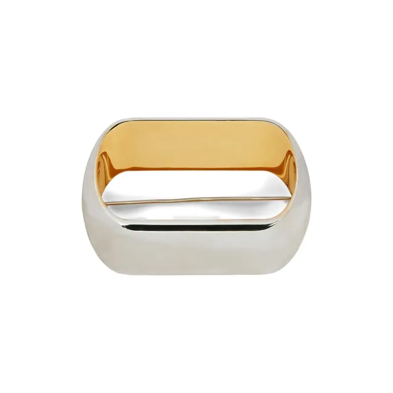 JIL SANDER Brass Brooches Women's Silver/Gold-0