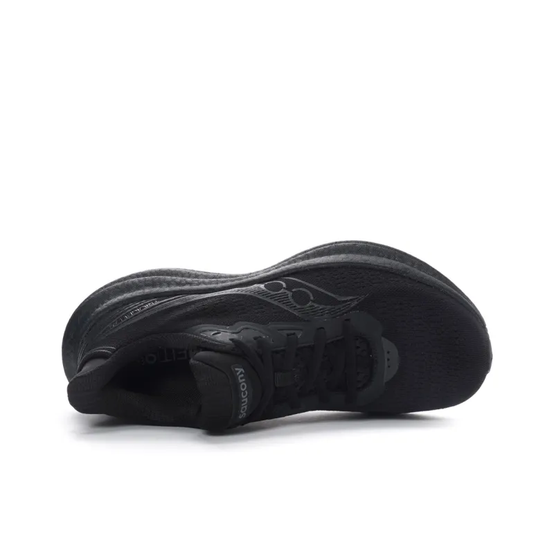 Saucony Anti Slip Wear Resistant Low Top Running Shoes Women's Black-5