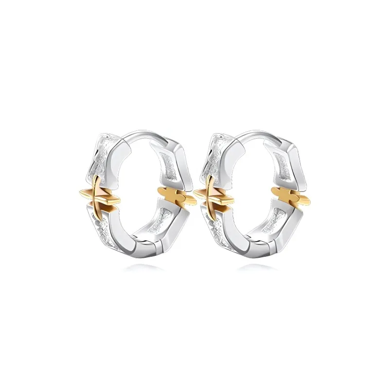 Lang Wind S925 Silver Ear Cuff Men's-0