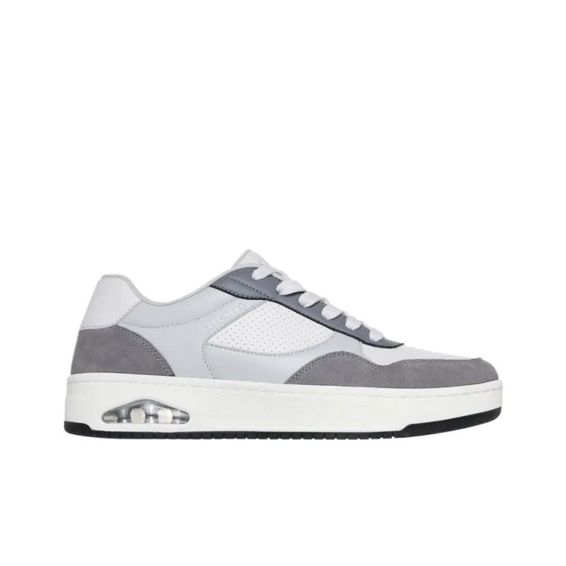 Skechers Uno Abrasion Resistant Low Top Skateboard Shoes Men's White Gray-1
