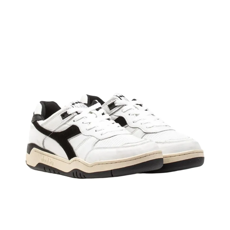 Diadora B.560 Abrasion Resistant Low Top Skateboard Shoes Unisex White-2