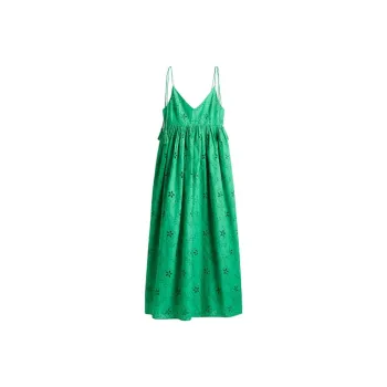 H&M Slip Dresses Women's Green