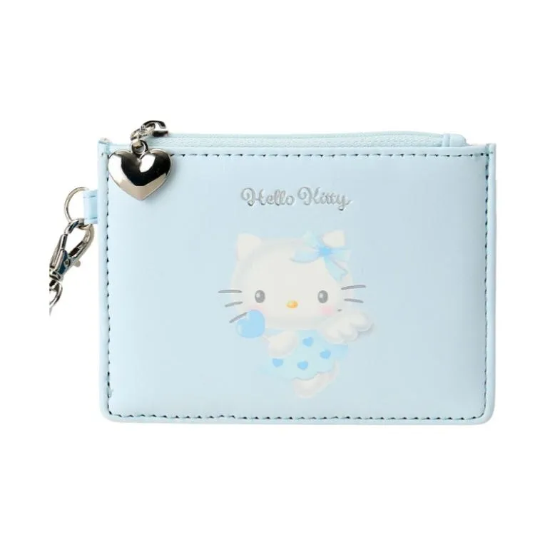 Sanrio Hello Kitty Synthetic Leather Card Holder Women's Blue-3