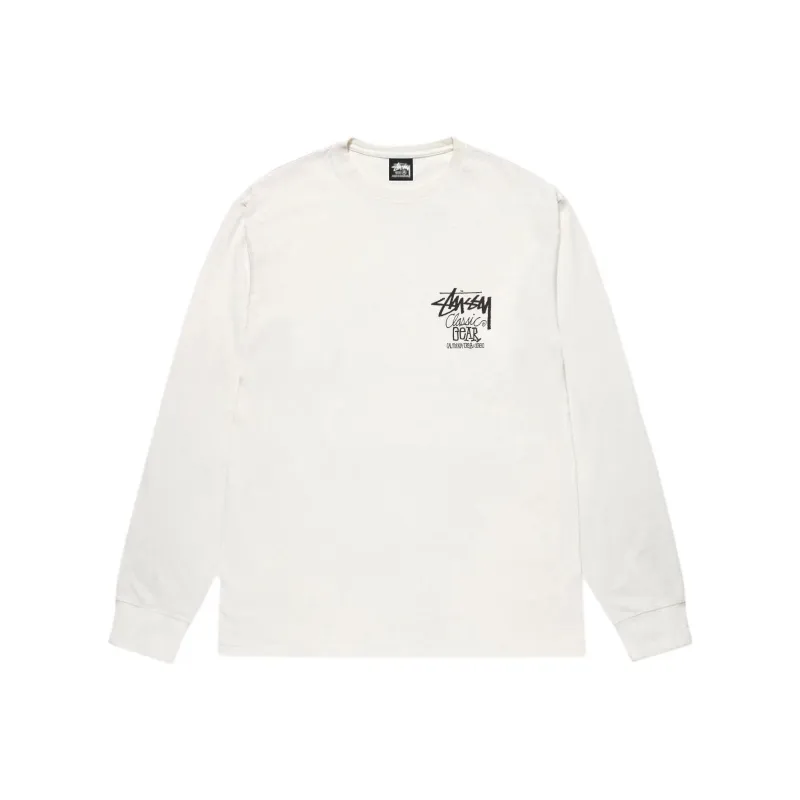 Stussy CLASSIC GEAR LS TEE PIGMENT DYED T Shirt Unisex-1