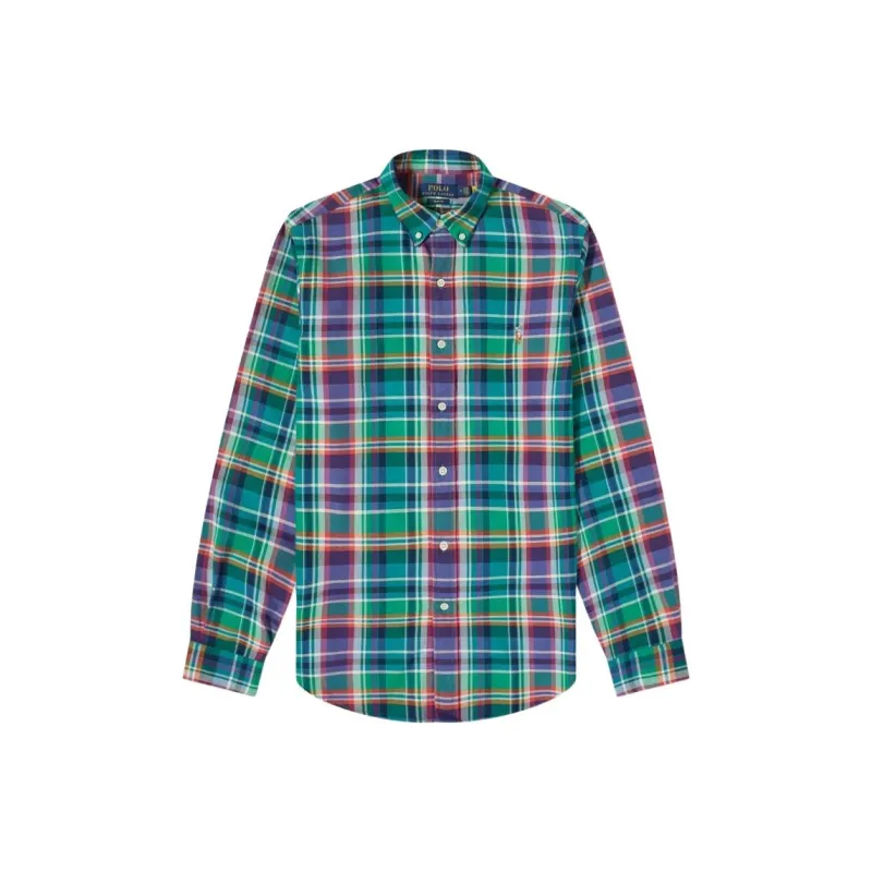 Polo Ralph Lauren Shirt Men's Green Purple-0