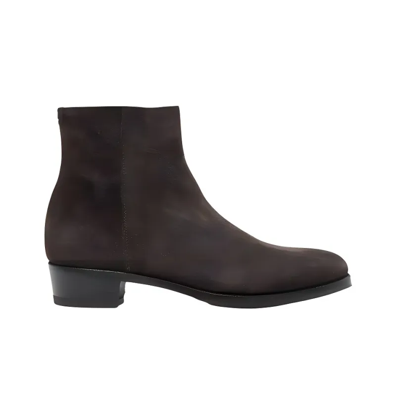Lidfort Ankle Boots 4cm Men's Brown-1