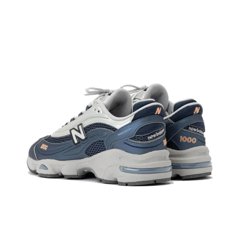 New Balance 1000 Abrasion Resistant Low Top Running Shoes Men's Blue-2