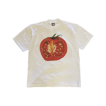 YIWANSHIDUO T Shirts Unisex 3A Twin Yarn 100% Cotton 260g White