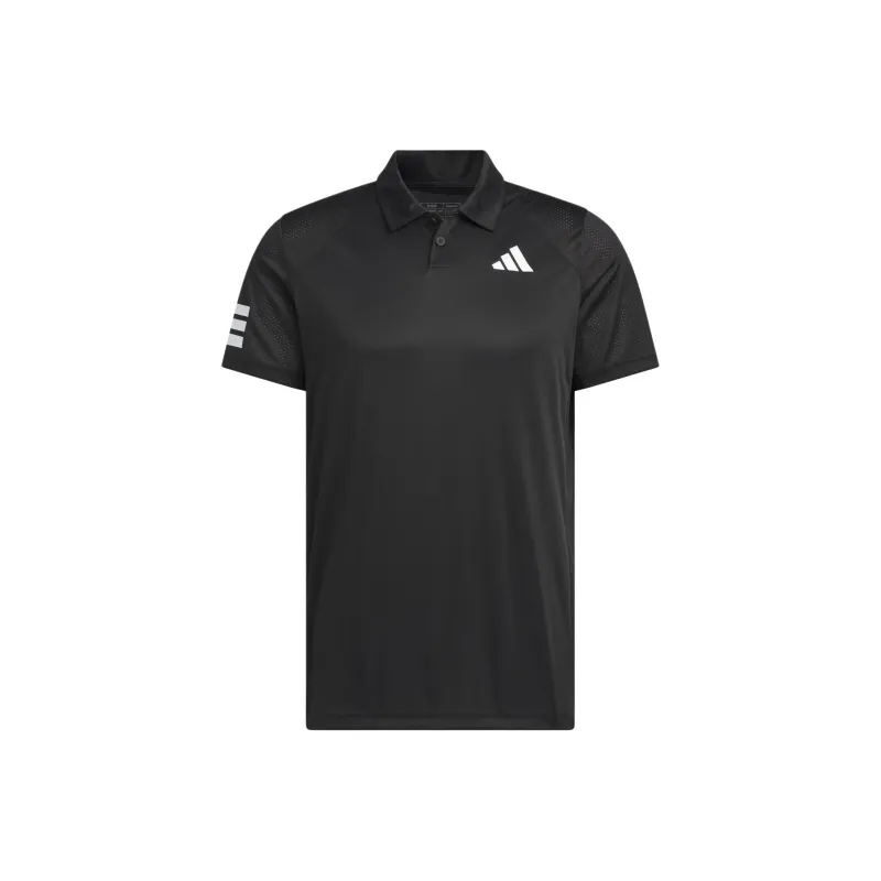 Adidas CLUB TENNIS 3 STRIPES Polo Shirt Men's Black/White-0