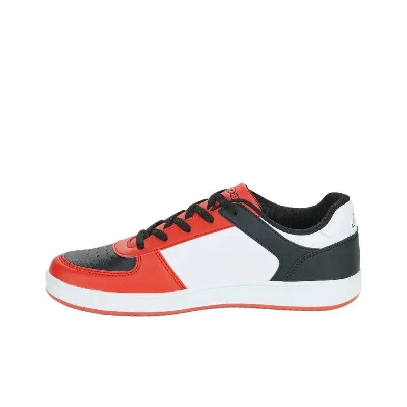 Kappa Abrasion Resistant Low Top Skateboard Shoes Men's Red White Black-1