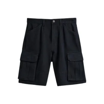 ZARA Cargo Shorts Men Deep Sea Blue