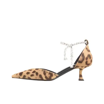 Jimmy Choo Stevie 50 Irregular Heel High Heels 5cm Women's Yellow
