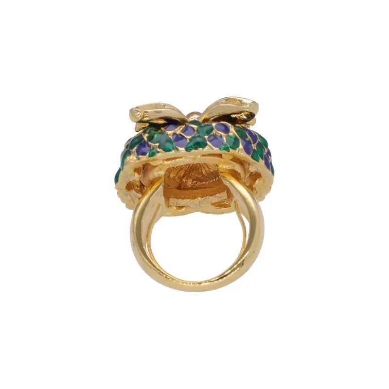 KENNETH JAY LANE Crystal Rings Women's Gold-2