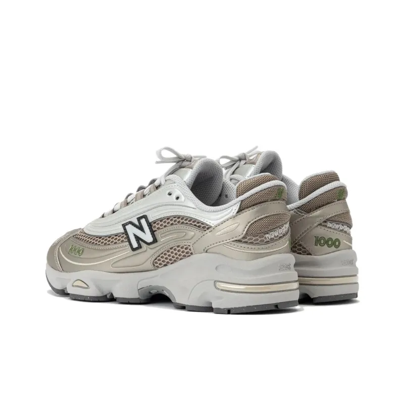 New Balance 1000 Abrasion Resistant Low Top Running Shoes Men's Brown Gray Silver-1
