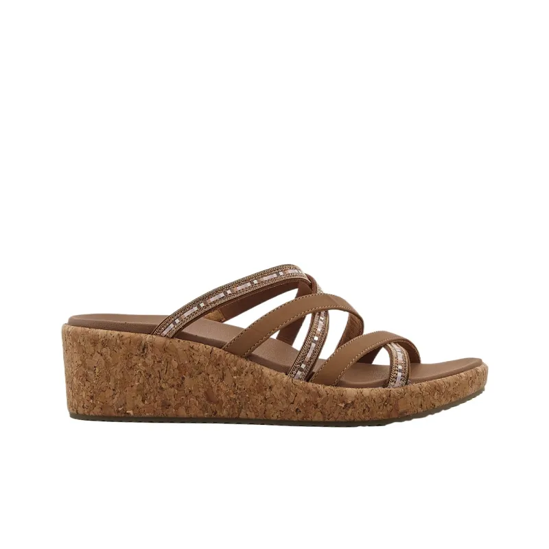 Skechers ARCH FIT BEVERLEE One Strap Sandals Women's Brown-1