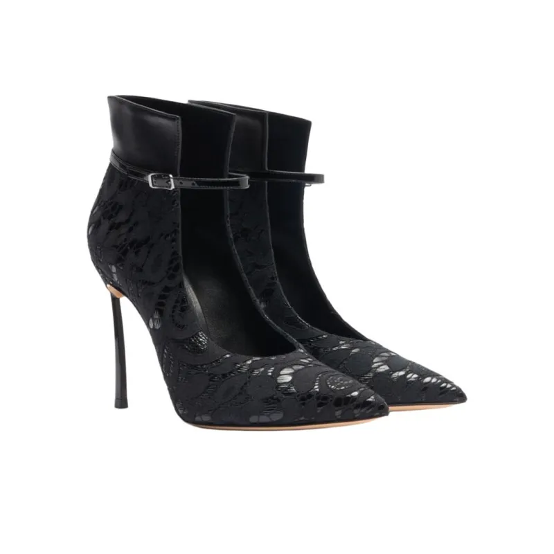 Casadei Liberty Blade Slim Heel High Heels 10cm Women's Black-2