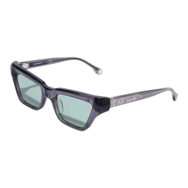 A BATHING APE Subject To Official Website Square Sunglasses Unisex Black-1