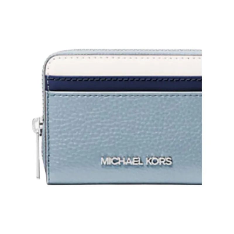MICHAEL KORS Polyurethane Wallet Medium Size Unisex Blue & White-3