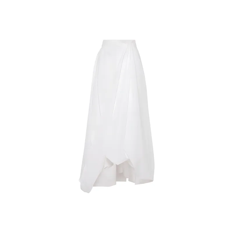 Brunello Cucinelli Draped Bubble Hem Skirt-0