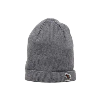 Paul Smith Knitted Fabric Beanies Unisex Gray