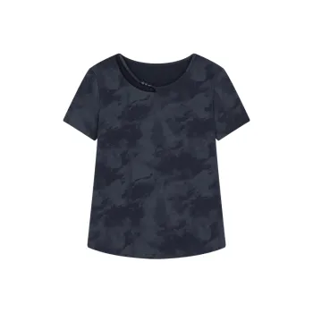 Mo Han Yi Mei T Shirt Women's Navy Blue