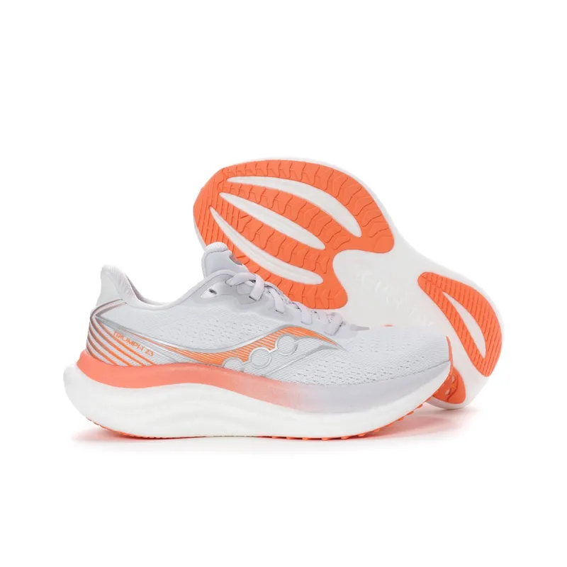 Saucony Anti Slip Wear Resistant Low Top Running Shoes Men's White-7