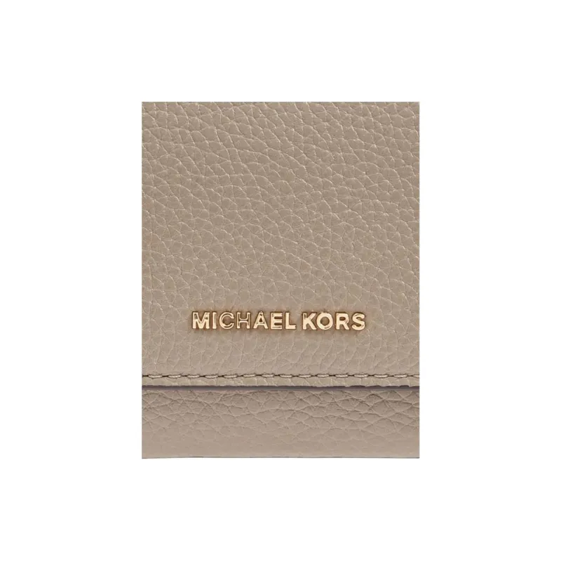 MICHAEL KORS Calfskin Wallet Trumpets Women's Light Gray-4