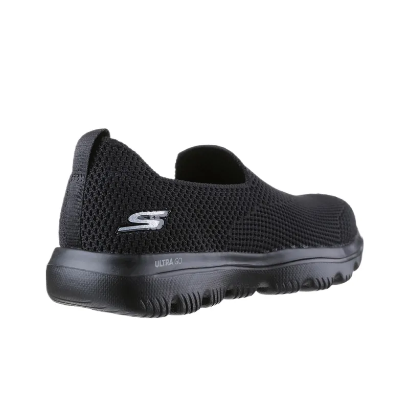 Skechers Go Walk Evolution Ultra Low Top Casual Shoes Women's Black-4
