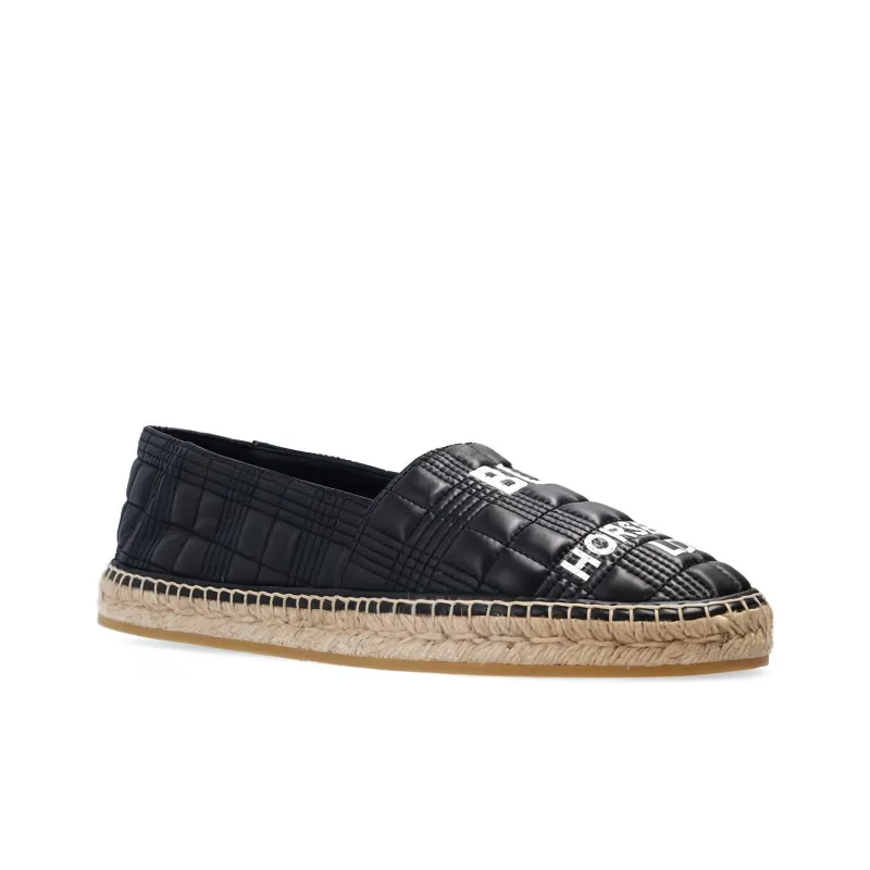 Burberry Horseferry Leather Espadrilles-2