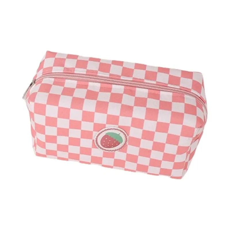 ZHIYIN Square Floral Skincare Storage Bag Portable Large Capacity Storage Bag Travel Toiletry Bag Make up Tools-4