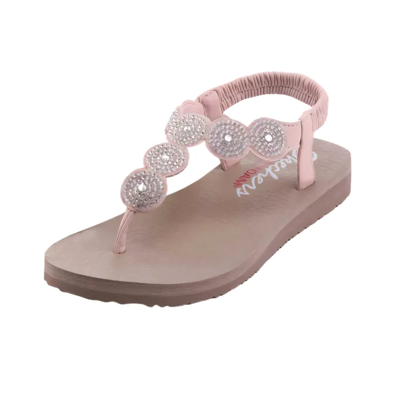 Skechers Meditation Quick Dry Flip Flops Women's Pink-0