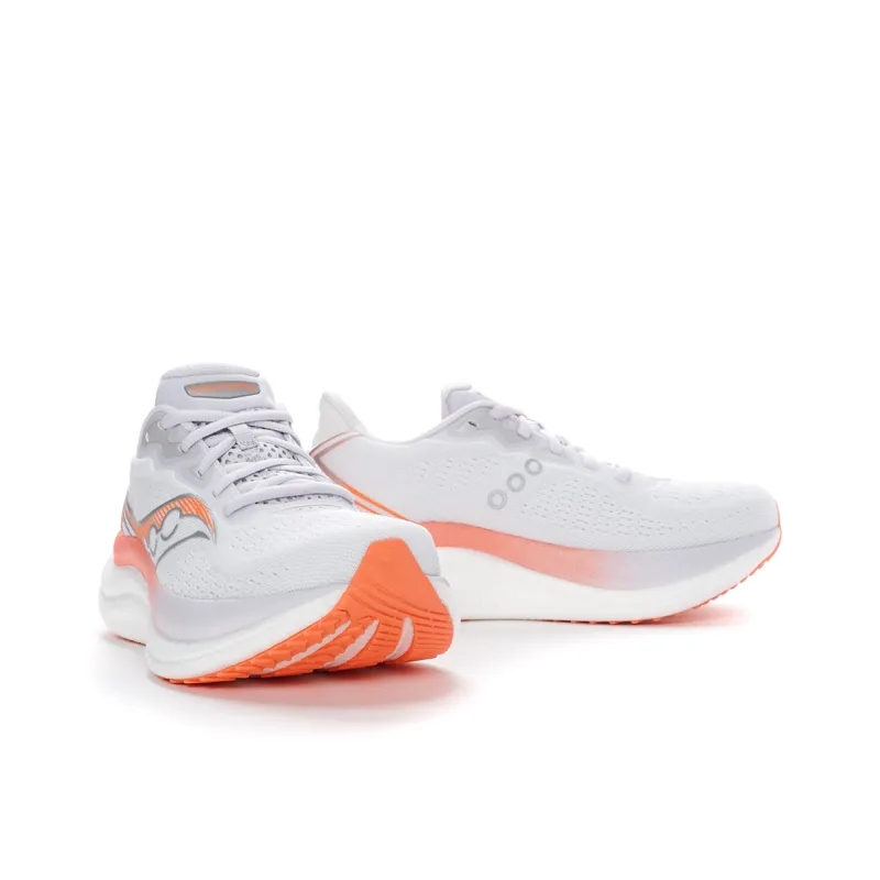 Saucony Anti Slip Wear Resistant Low Top Running Shoes Men's White-3