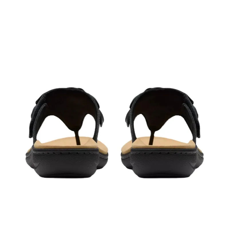 Clarks Abrasion Resistant Flip Flops Women's Black-4