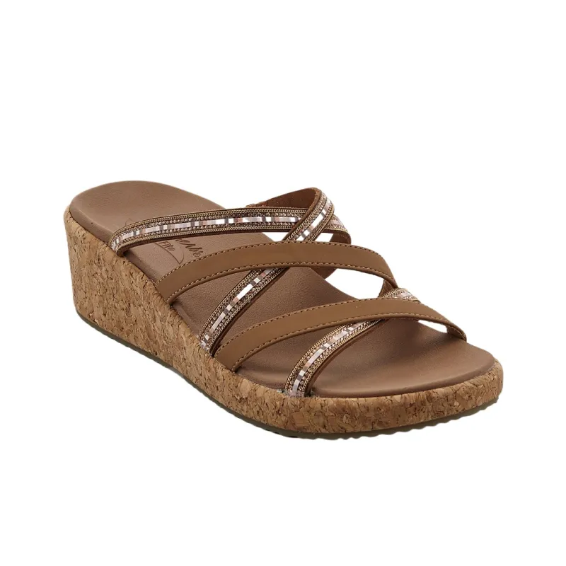 Skechers ARCH FIT BEVERLEE One Strap Sandals Women's Brown-2