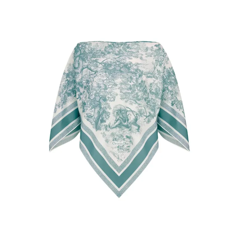 DIOR T Shirt Women's Green White-1