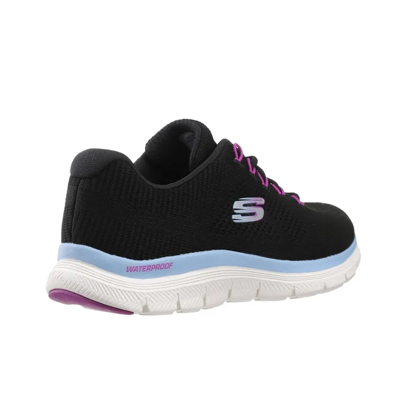 Skechers Flex Appeal 4.0 Abrasion Resistant Low Top Casual Shoes Women's Black-2