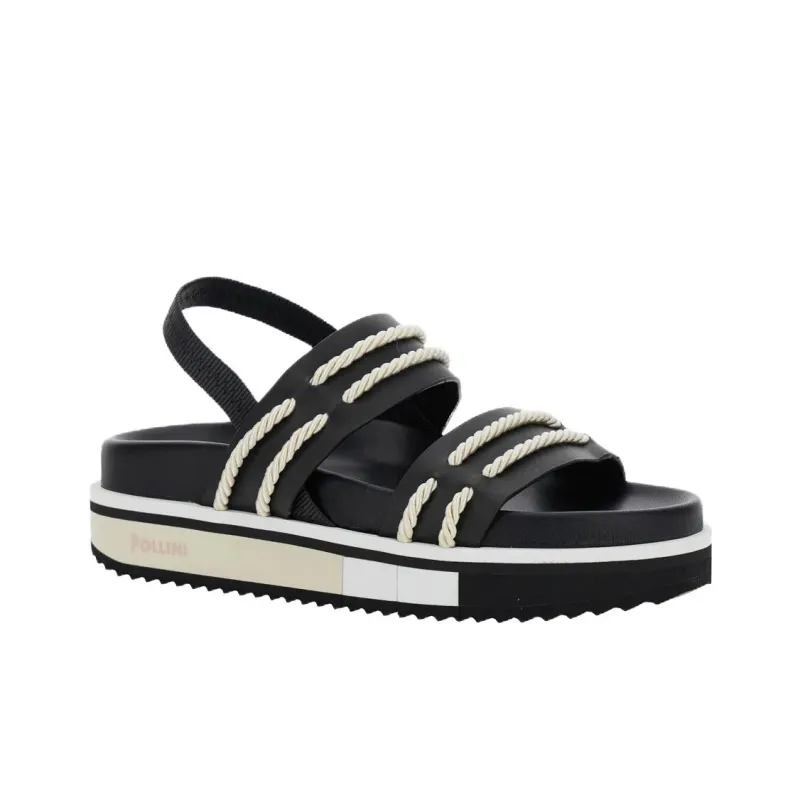 Pollini One Strap Sandals Women's Black-2