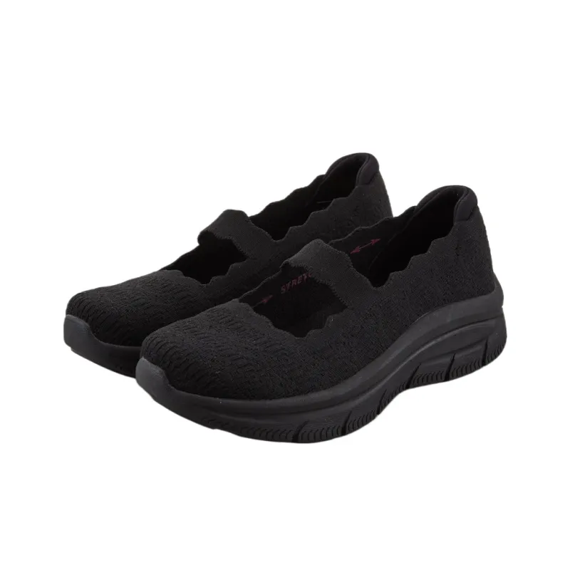 Skechers Modern D'Lu Low Top Casual Shoes Women's Black-2