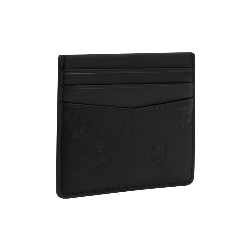 CALVIN KLEIN Cow Leather Card Holder Men's Space Black-1