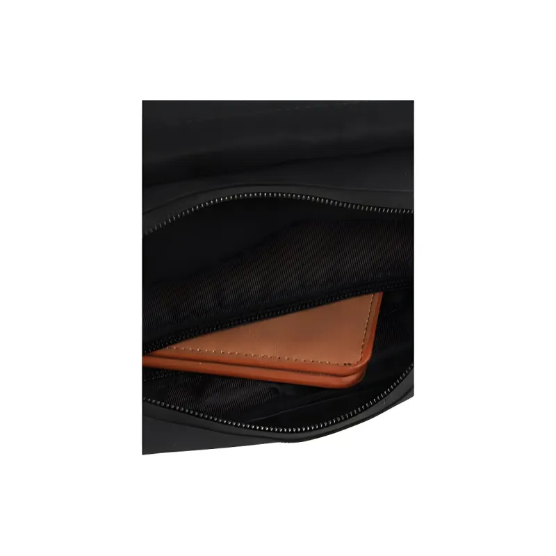 361° Polyester Crossbody Bag, Sling Bag, Fanny Pack Unisex Black-3